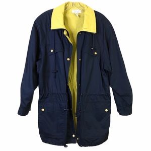VINTAGE CAMBRIDGE Sports Navy Toggle Anorak Jacket Size M